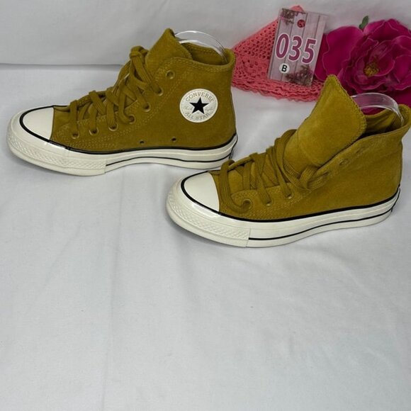 Converse Chuck Taylor Star 70 Suede Sandy Taupe Brown High Top Sneakers Size 5 - Picture 3 of 12